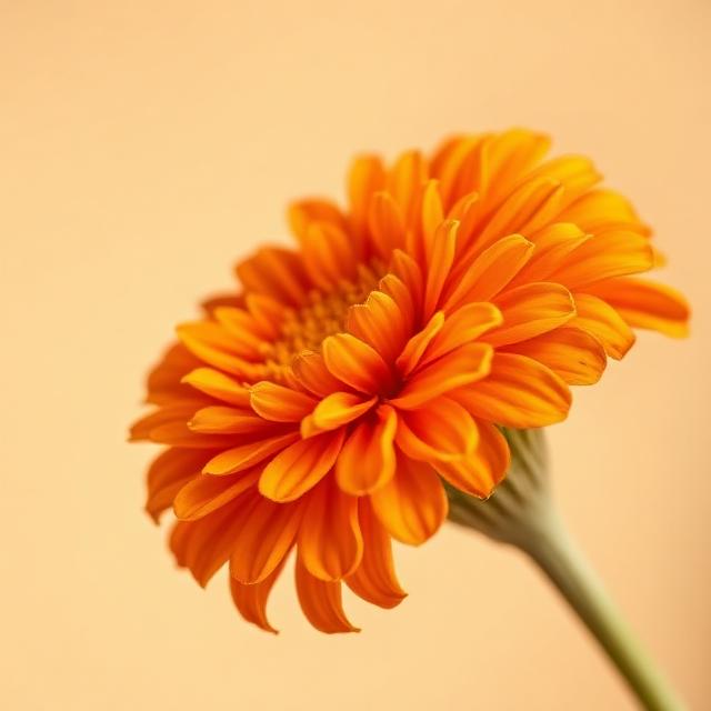 Bright orange marigold